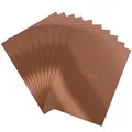 Belle Vous 24er Set A4 Metallic Papier - Goldfolie zum Basteln Rosegold Papier 29,7 x 21 cm 350gsm - Spiegel & Glitzerpapier zum Basteln für Hochzeitseinladungen, Scrapbooking & Bürobedarf