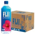 FIJI Water 1000 ml / 1 l, natürliches Quellwasser, 12er Pack (Einweg, 12 x 1000 ml)