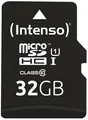 Intenso 32 GB microSDHC Class10 UHS-I Premium inkl. SD-Adapter, Schwarz, NEU