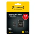 Intenso Micro SDHC 32GB Premium MicroSDHC 32 GB UHS-I 45 MB/s Class 10 OVP