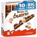 Ferrero Kinder Bueno Big Pack - 10 Riegel - Schokolade Schokoriegel - 215 Gramm