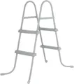 Bestway Pooltreppe Poolleiter für Gartenpools, Metall Pool Leiter, Sicherheitsleiter, (BESTWAY58430), Max. Beckenhöhe: 84cm, Anzahl der Schritte: 2, Maximalgewicht: 150 kg