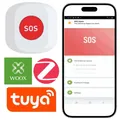 Smart SOS Taster ZigBee Tuya Alexa Google steuerbar mit APP Meldung WOOX R7052
