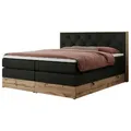 Boxspringbett mit Bettkasten  ¦ schwarz ¦ Maße (cm): B: 208 H: 115