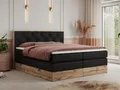 MKS MÖBEL Boxspringbett VENETO KING (Doppelbett, Multipocket-Matratzen, Topper T25/Visco, T30-Schaum), zwei Bettkästen und Rahmen in Eichen-Optik, Schlafzimmer, Polsterbett