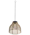 Solar-Hängelampe Gartenleuchte Mila warmweißes Licht Ø 26 cm Höhe 22 cm, Dehner