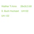 Walther Ti Amo 28x30,5 60 S. Buch Hochzeit UH122 UH-122 (4004122114207)