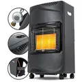 Heidenfeld Gasofen Inferno GH100 - 1400-4200 Watt - Heizstrahler - Transportrollen - 3 Heizstufen - Kippsensor - ODS-System - Piezo-Zündung