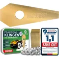 Ersatzmesser Klingen Für Mähroboter Rasenmäher Messer Universal Inkl. Innovativen Schrauben Langlebig Titan-beschichtung / Für Bosch, 9 Stück - Masko