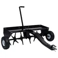 vidaXL Rasenlüfter für Aufsitzmäher 2 Luftreifen Einhand-Hebel Vertikutierer Rasenbelüfter Aerifizierer Rasentraktor Traktor ATV 102cm