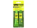 UHU 2-Komponentenkleber Plus Endfest, Glasklarer und höchst belastbarer 2K-Klebstoff, 33 g, Endfest - 2x 15 ml