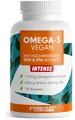 Omega-3 vegan INTENSE - 120 Kapseln - 2000 mg Algenöl pro Tag - hochdosiert mit 630mg DHA + 420 mg EPA - vegane Omega-3 Algenöl Kapseln - DHA:EPA Verhältnis 3:2 - laborgeprüft mit Analyse-Zertifikat