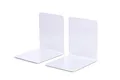 MAUL Buchstütze aus Metall (2er Pack) 14x12x14cm | Bücherhalter, Organzier für Kinder, Bücher, Büro, Regal | Bücherstütze magnetisch aus stabilem Metall | Stilvoller Buchhalter | Grau