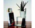 MAUL Briefablage Buchstützen Metall 14x12x14cm magnethaftend grau VE=2 Stück