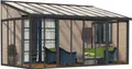 Palram - Canopia Aluminium Kaltwintergarten Sanremo Anthrazit 277x556x310 cm