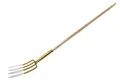 KOTARBAU® Forke 4 Zinken mit Stiel Heugabel Mistgabel Mistforke Gartengabel Gartenforke Dunggabel Spatengabel Gabel für Garten Drahtgabel für Garten und Landwirtschaft