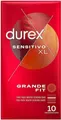 Durex Gefühlsecht Extra Groß Kondome – XL Kondome intensives Empfinden 10 Stk