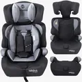 FableKids Kindersitz Mika R129, von 76-150 cm, 0-36kg, grau, für 1,5-12 Jahre