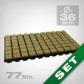 Grodan SBS 36/77 Anzuchtmatte mit Tray - Profi-Stecklingswurzelung Steinwolle