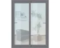 Schiebetür Kunststoff anthrazit 1800x2100 mm