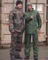 Regenanzug Hose+Jacke Nässeschutz Angeln Military Oliv Gr.S Abverkauf Sale