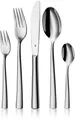 WMF Besteck-Set Philadelphia in schlanker Optik, ergonomische Haptik, Wellenschliff (60-tlg), 12 Personen, Cromargan® Edelstahl Rostfrei 18/10, spülmaschinengeeignet, optimale Schärfe, hochwertiger Besteckkasten