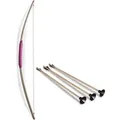 BestSaller 1266 Sportbogen Princess 80cm, Holz Esche, inkl: 3 Holz Pfeile, natur, 4-teilig (1 Set)