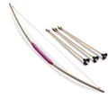 BestSaller 1266 Sportbogen Princess 80cm, Holz Esche, inkl: 3 Holz Pfeile, Natur, 4-teilig (1 Set)