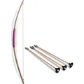 BestSaller 1266 Sportbogen "Princess" 80cm, Holz Esche, inkl 3 Holz Pfeile, natu
