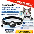 PurrTrack™ Intelligenter GPS Tracker Halsband Katze | Ohne Abo | Android & iOS!