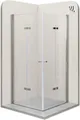 i-flair Eckdusche Falttür Duschkabine EMMA aus durchsichtigem 6 mm Sicherheitsglas, BxT: 75x75 cm, Einscheibensicherheitsglas, ohne Duschtasse, mit hochwertigen Aluminiumprofilen in silber, ebenerdiger Einbau möglich, mit Falttüren
