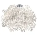 Reality Leuchten Deckenleuchte LEAVY DH 70x73 cm silber Deckenlampe - Silber