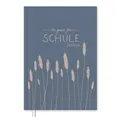 Eine der Guten Lehrerkalender 2025/2026, A4 Lehrerplaner, 1 Doppelseite pro Woche, Schuljahresplaner für Schuljahr 25/26, Hardcover Blau Rosa Blumen, nachhaltig & klimaneutral