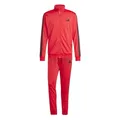 adidas Herren SPORTSWEAR BASIC 3 STRIPES TRICOT TRACKSUIT, pure ruby, S