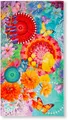 hip Strandtuch Vitori, Frotteevelours (1-St), 100% Baumwolle, Velours, 100x180, Weich, Strand, Mandala, Blumen, Bunt