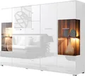 Highboard "STYLE", Breite 188 cm, ohne Beleuchtung, weiß B/H/T: 188 cm x 133 cm x 37 cm