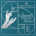 LARSEN STRINGS - Violin-Saiten 4/4 - Il Cannone Silver - Einzelsait- E silver : Chromstahl, Ball/Loop, Kugel abnehmbar