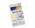 Online Pen Kugelschreiber ONLINE Outline Pen silber mit farbigem Rand Glitzereffekt Kartonetui