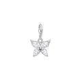 THOMAS SABO Damen Charm-Anhänger Schmetterling weiße Steine Charm Club 925 Sterlingsilber 1862-051-14