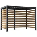 Sunjoy Pergola Marao Stahl 313 cm x 191 cm Schwarz