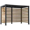 Modante Pavillon, Metall, Zeder, 313x223x191 cm, wetterbeständig, Sonnen- & Sichtschutz, Pavillons & Pergolas, Pavillons