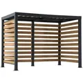 Stahl Pergola Marao In Schwarz/braun - 191cm X 313cm