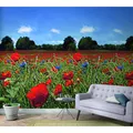Marburg Vliestapete Floral Tulpen Rot-Grün 270 cm x 159 cm FSC