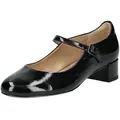 Pumps HÖGL "Högl Pumps Leder", Damen, Gr. 38,5, schwarz, Leder, casual, Schuhe