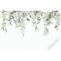 Wallarena Fototapete Blätter Grün Gold Pflanzen Vlies Tapete Wohnzimmer Schlafzimmer, Glatt, botanisch, Tapete inklusive Kleister Vliestapete Motivtapete Wandtapete 3.68 m x 2.54 m
