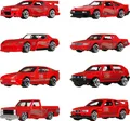 Hot Wheels Spielzeugautos & -LKWs 8er-Pack, Set mit 8 Die-Cast 1:64 Maßstab Retro-Fahrzeugen mit speziellem Mattel 80. Jubiläums-Dekor & Verpackung