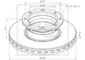 016.663-00A Bremsscheibe Ø 335 passend für MERCEDES-BENZ