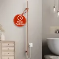 Handtuchtrockner elektrisch, Handtuchheizkörper 150 cm, 2 Timer, 60W, Kupfer