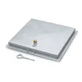 Zarges Brunnenabdeckung eckig aus Stahl ohne Isolierung 800 x 800mm Kanaldeckel