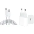 iPhone 16 Schnellladegerät USB C Ladekabel Netzteil Ladegerät Adapter für Apple iPhone 15 + 16 / Pro /Pro Max / Plus / e und iPad